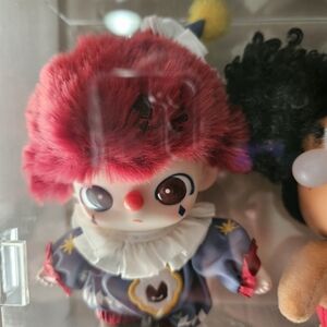 POPMART WHY SO SERIOUS DIMOO Red and Blue Clown Doll
